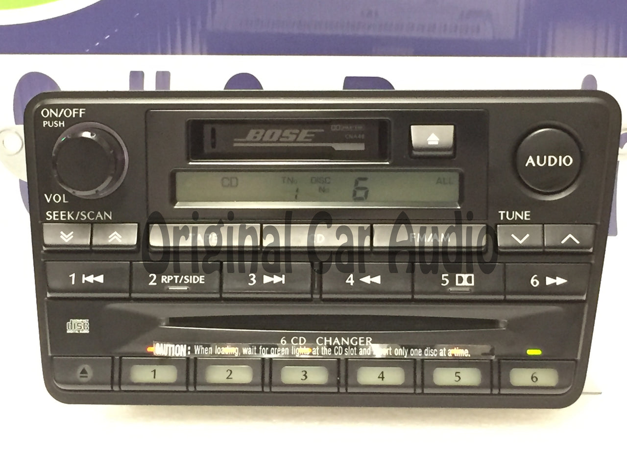 04 INFINITI QX4 OEM BOSE STEREO AM/FM RADIO 6 CD CHANGER Tape CASSETTE PLAYER