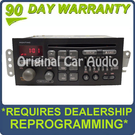 NEW GM Pontiac Grand Prix Sunfire OEM Factory Stereo AM FM Radio CD Player EQ