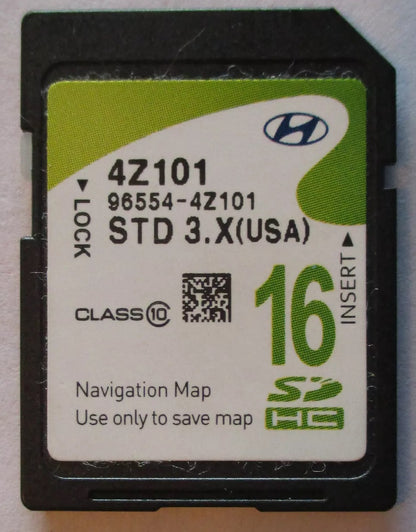 2013 - 2015 Hyundai Santa Fe OEM Navigation Maps SD Card STD 4Z101