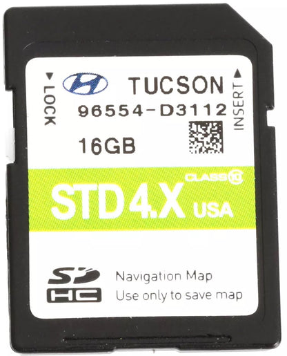 2016 - 2018 Hyundai Tucson OEM Navigation Maps Factory SD Card STD 4.X D3112