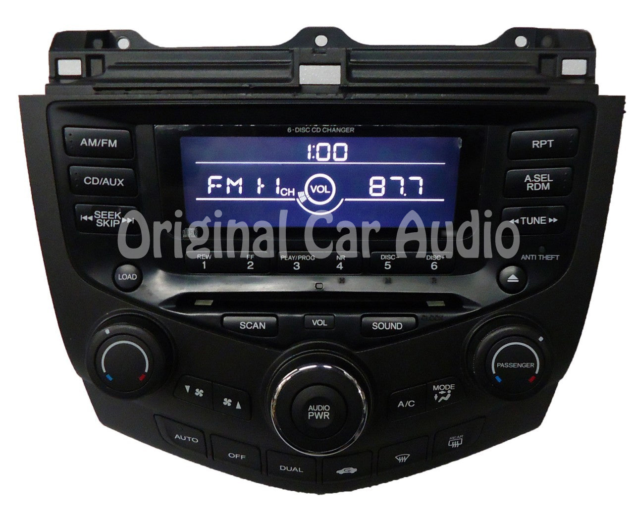 2003 2004 2005 2006 2007 Honda Accord Radio 6 Disc CD Changer Player Aux 7BL0