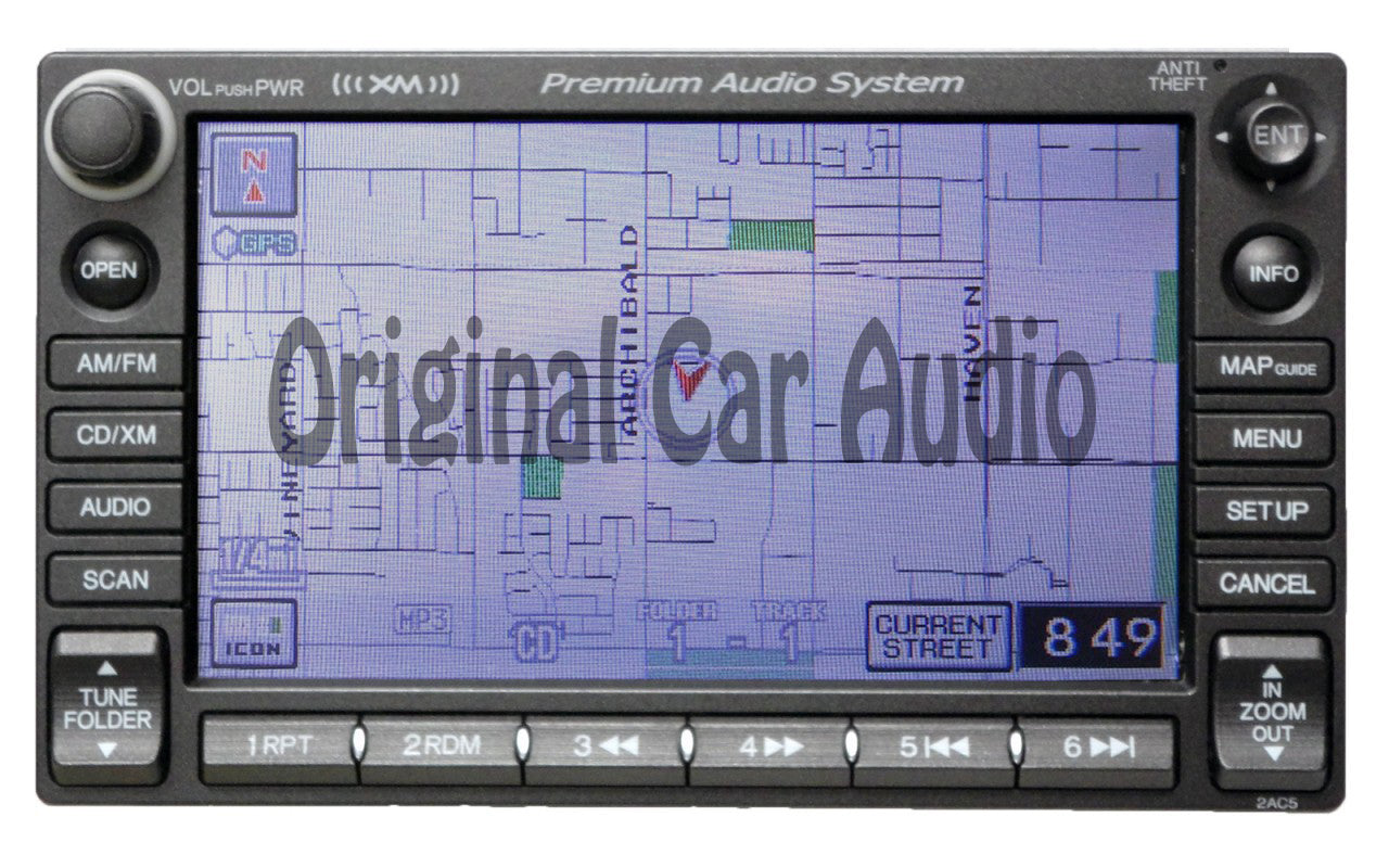 2006 - 2008 Honda Touch Screen Navigation XM Radio CD Player 2AC5