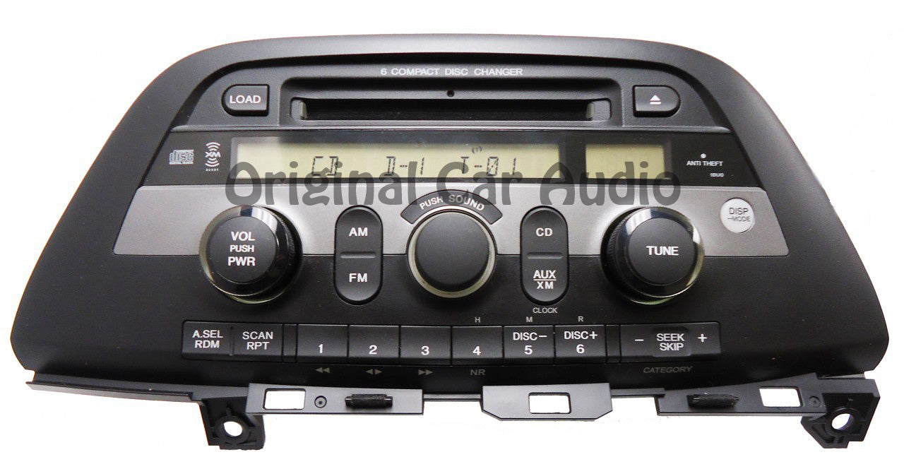 HONDA Odyssey XM Radio Stereo 6 CD Changer Player 2005 2006 2007 2008 2009 1BU0