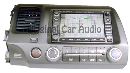 2007 2008 2009 Honda CIVIC Touch Screen Navigation XM Radio 6 Disc CD Changer with Climate Control BEZEL