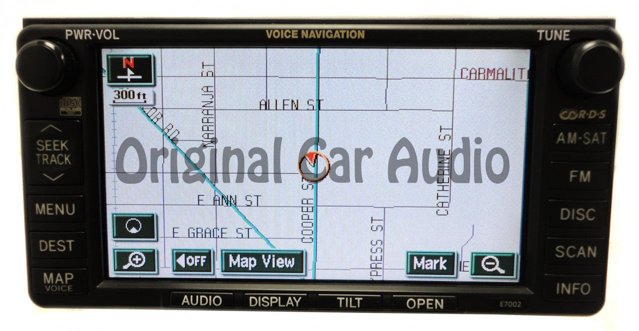 2004 2005 2006 LEXUS ES330 OEM Navigation GPS System LCD Display Screen Monitor Radio CD Player E7002