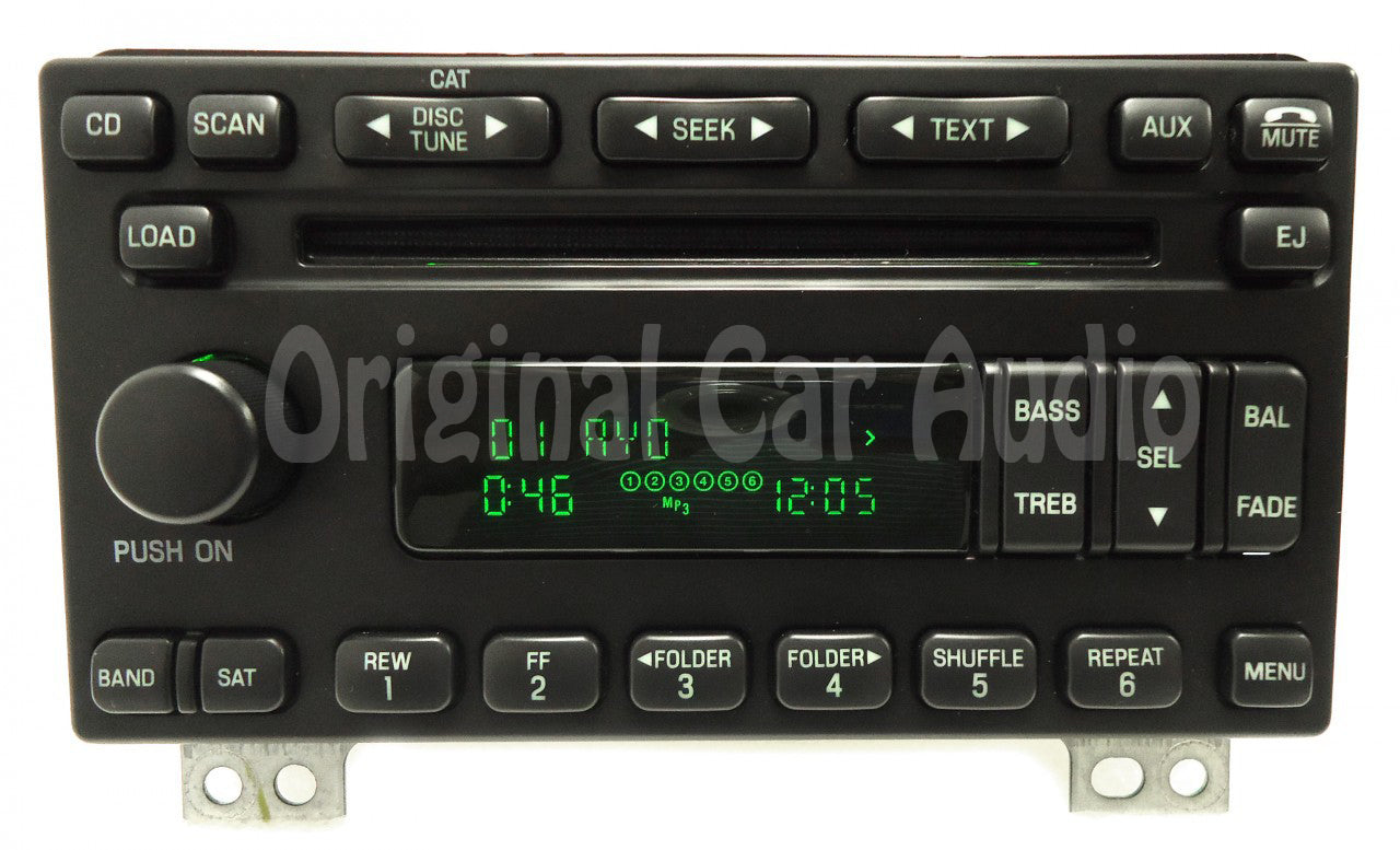 Remanufactured NEW MECH FORD Explorer Expedition Mustang MERCURY Mountaineer Radio Stereo 6 Disc Changer MP3 CD Player SIRIUS XM Satellite 2004 2005 2006 OEM
