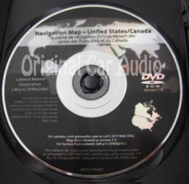 GM Satellite Navigation System CD 25956245 Version 7.3