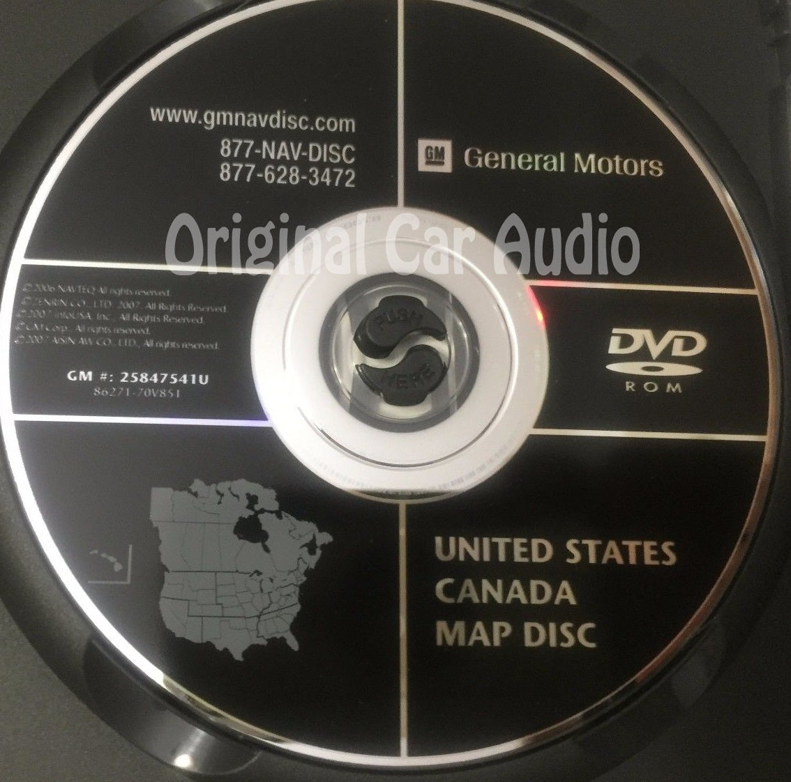 GM Satellite Navigation System CD 25847541 or 25847541U