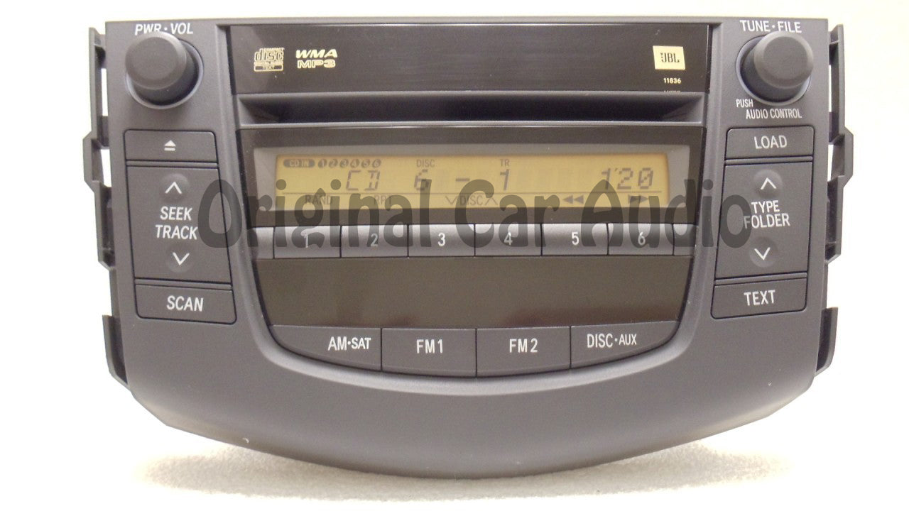 Toyota Rav4 XM JBL Radio MP3 and 6 CD Changer 11836 2006 2007 2008 2009 2010 2011 06 07 08 09 10 11
