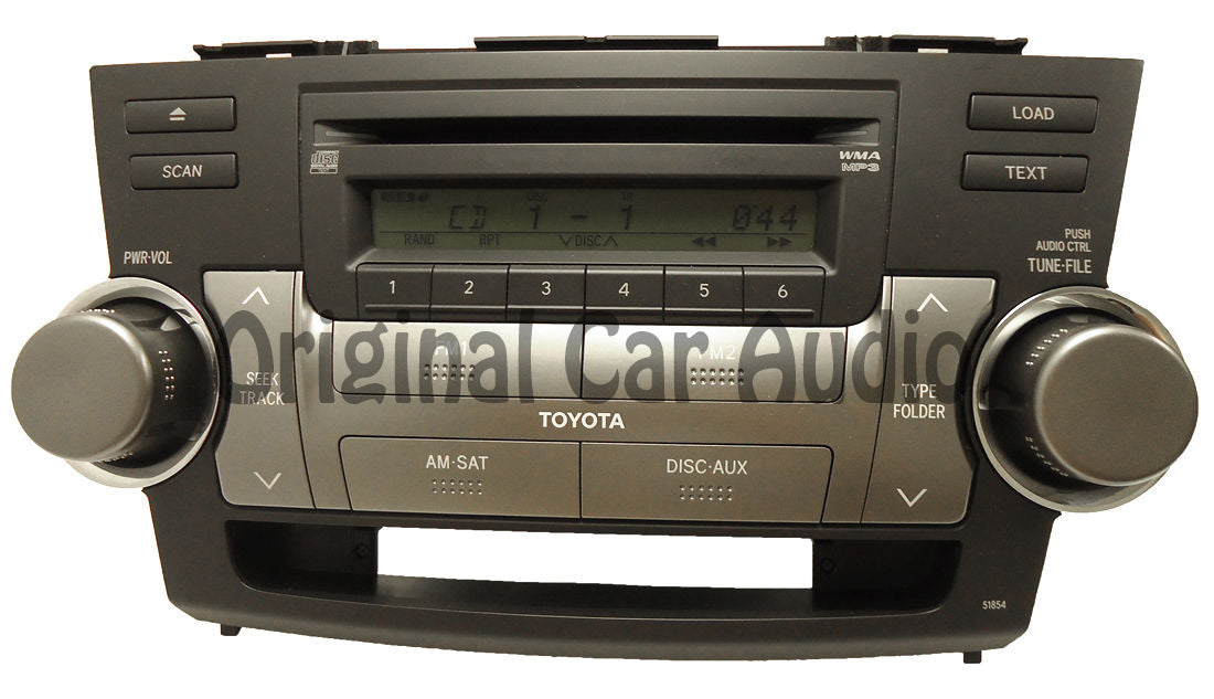 TOYOTA Highlander Satellite Radio 6 Disc Changer MP3 CD Player 51858 FACTORY OEM