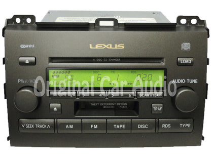 2003 2004 2005 Lexus GX470 GX-470 Radio 6 CD Tape Player