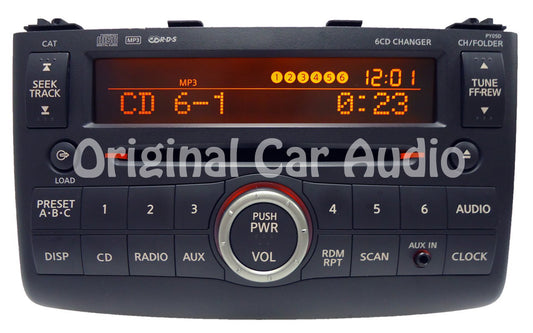 08 09 2010 Nissan ROGUE Radio MP3 AUX IN 6 Disc CD Changer PY05D Ni244U