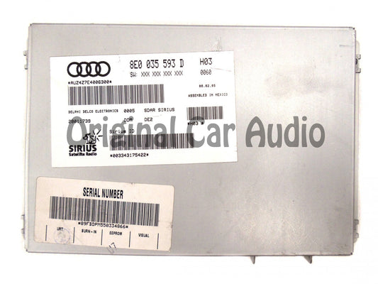 AUDI VOLKSWAGEN VW Sirius Satellite Radio Receiver Module Tuner A4 S4 Beetle Golf Jetta passat Rabbit EOS 8E0035593D 2006 2007 2008 2009 2010 2011