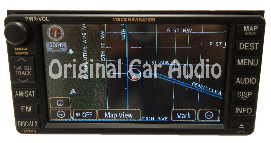 E7019 Toyota Rav4 Corolla Navigation System GPS Radio