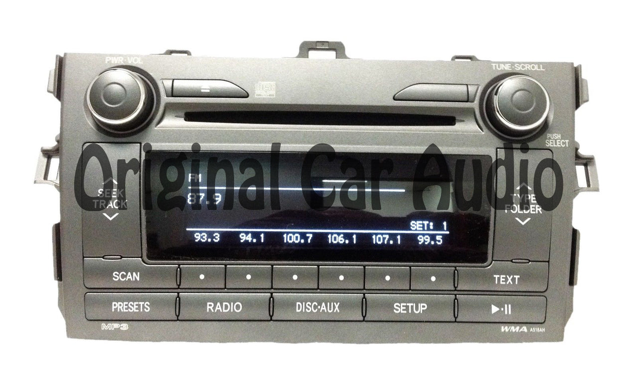 11 12 TOYOTA Corolla Radio Stereo MP3/WMA CD Player Factory OEM A518AH 86120-02D20 2011 2012