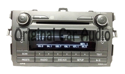 11 12 TOYOTA Corolla Radio Stereo MP3/WMA CD Player Factory OEM A518AH 86120-02D20 2011 2012