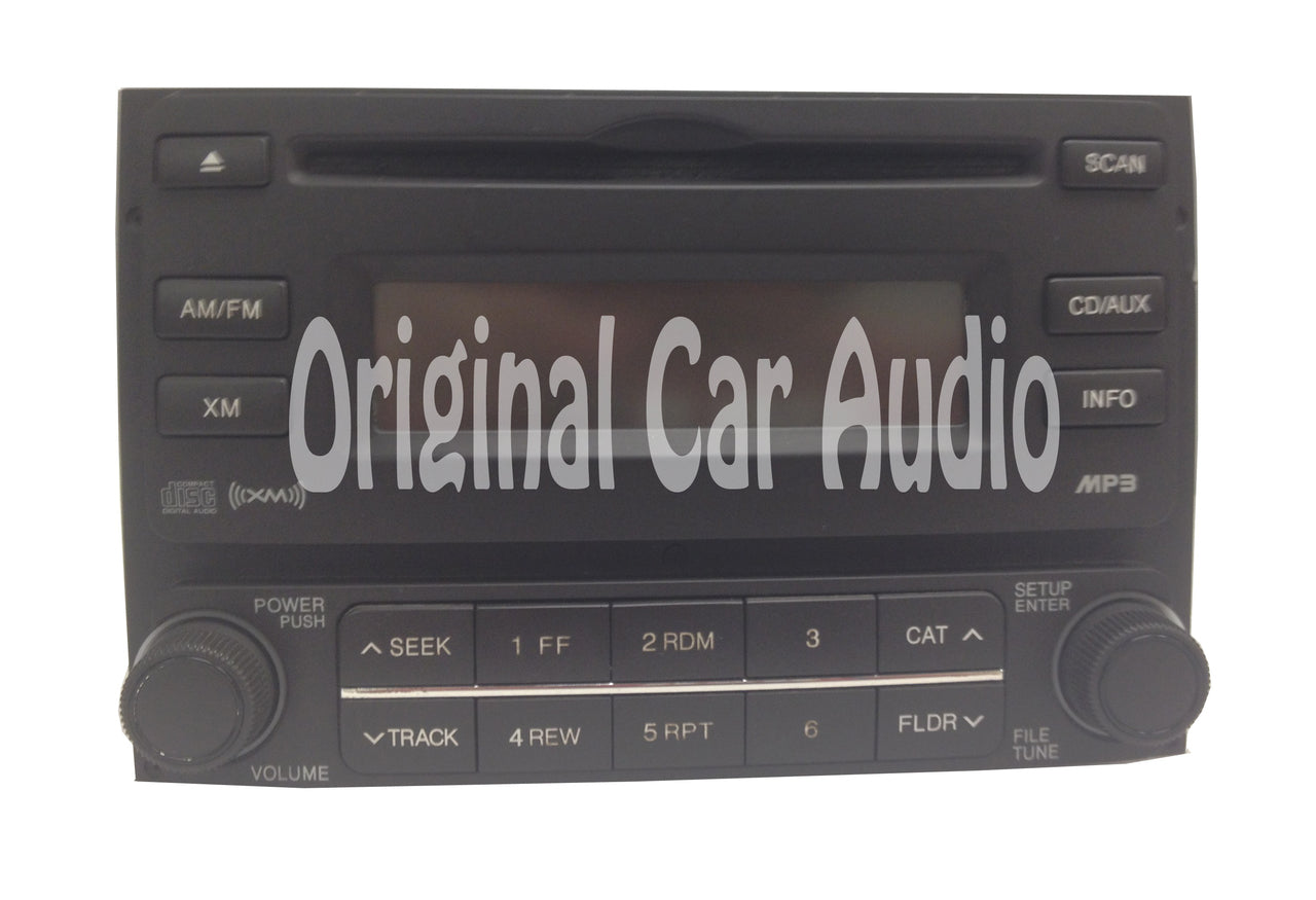 Hyundai ELANTRA Radio XM Satellite MP3 CD Player Brown