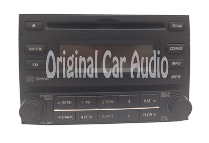 Hyundai ELANTRA Radio XM Satellite MP3 CD Player Brown
