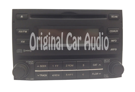 Hyundai ELANTRA Radio XM Satellite MP3 CD Player Brown
