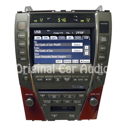 Refurbished 2007 - 2009 Lexus ES350 OEM Radio Navigation 6 CD Changer Climate Control