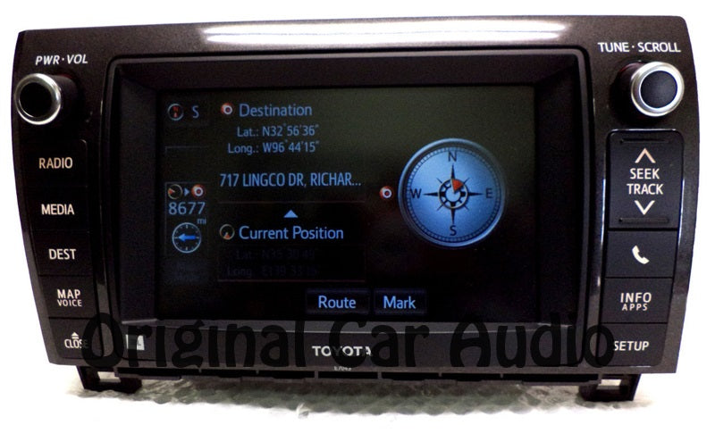 2013 2014 E7043 TOYOTA Tundra Sequoia JBL Navigation GPS CD player MP3 Gracenote HD Bluetooth Radio