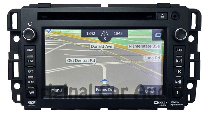 UNLOCKED NEW 2012 2013 Chevy GMC OEM Navigation GPS XM Radio Bluetooth USB DVD AUX Stereo AM FM SAT - ANALOG