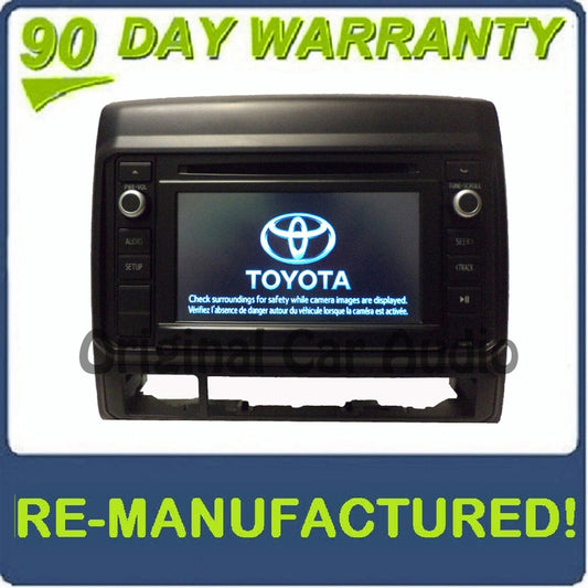 Reman 2014 - 2019 Toyota Tacoma OEM Factory AM FM Radio MP3 Bluetooth CD Player Receiver with Bezel