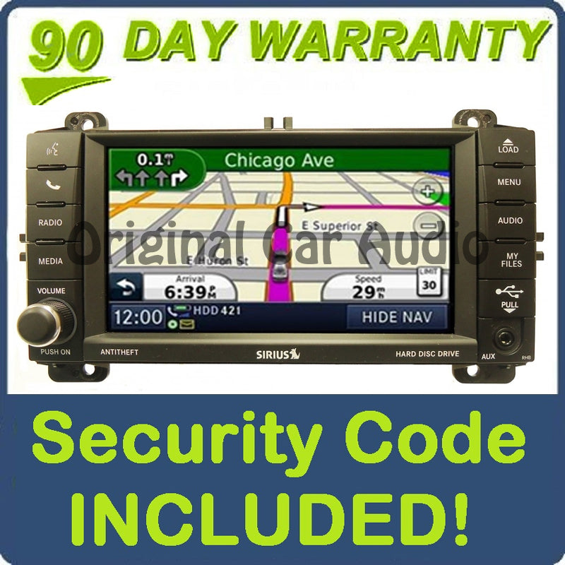 2011 - 2013 Jeep Dodge Navigation MyGig Radio CD Player MP3 USB AUX