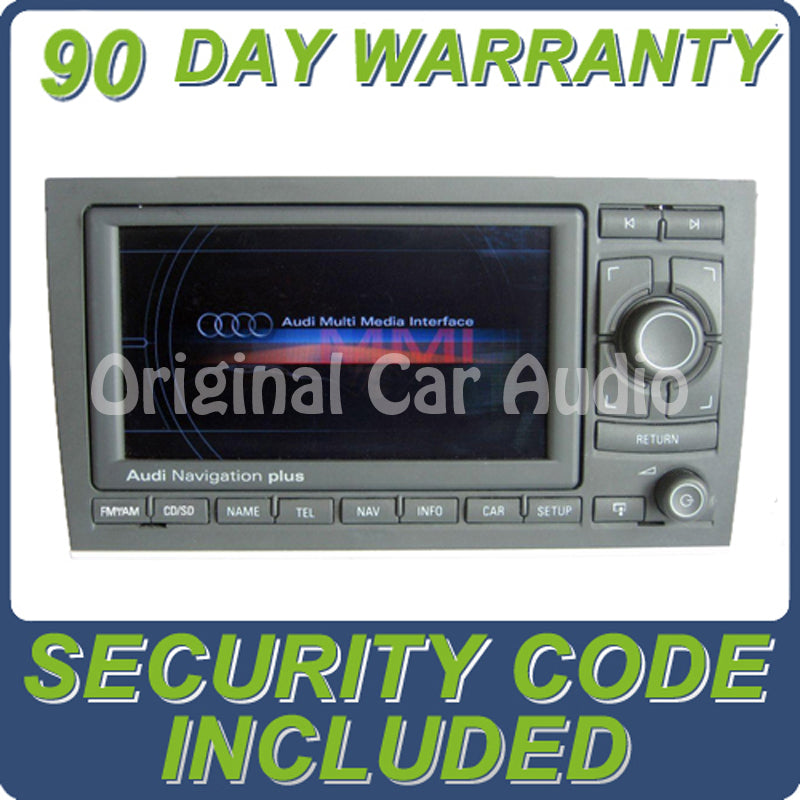 2005 - 2009 AUDI A4 S4 OEM AM FM Radio GPS Navigation Display Screen RNS-E