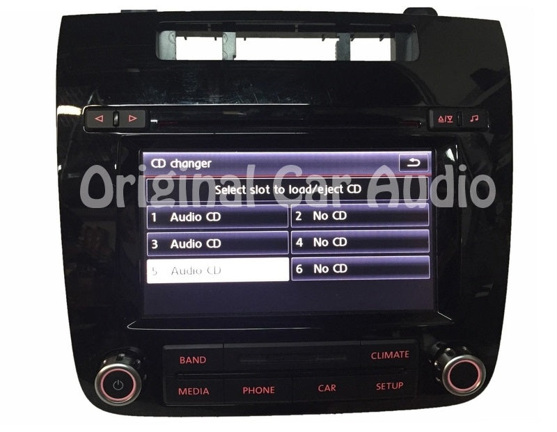 2011 2012 2013 2014 Volkswagen Touareg OEM Touch Screen Sirius Radio Stereo 6 Disc Changer RCD-550,