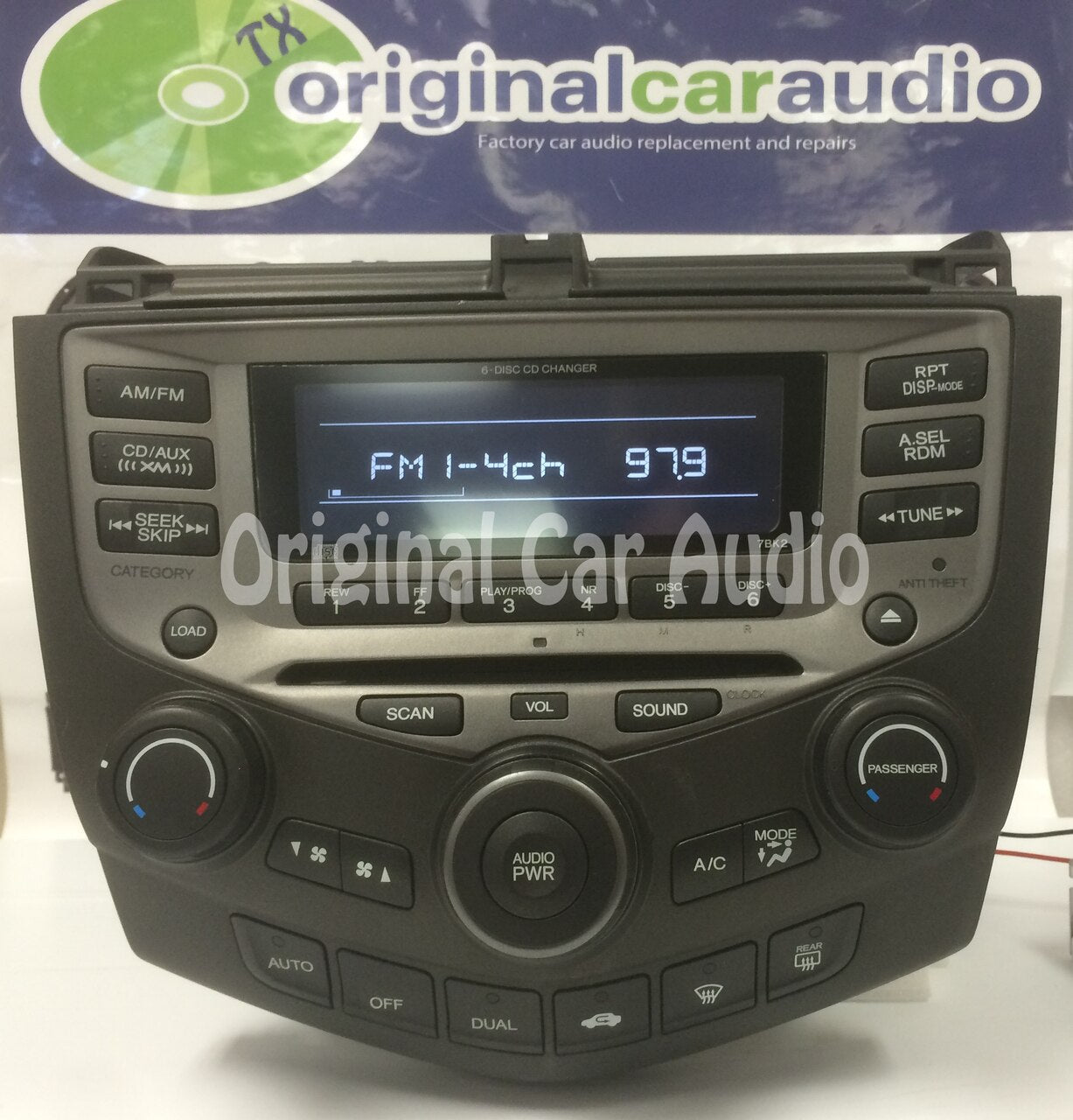 New Mech 2004 - 2007 Honda Accord OEM AM FM Radio 6 CD Changer