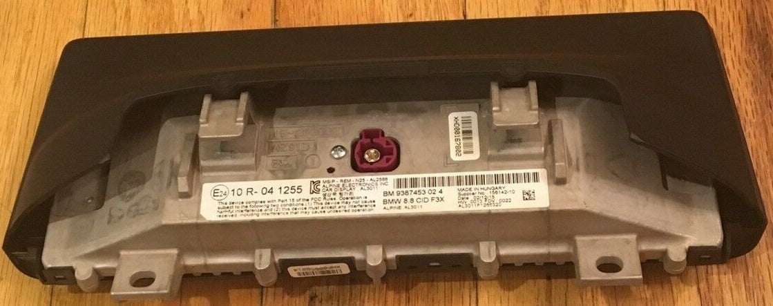 2016 - 2019 BMW OEM 8.8 CID F3X Touch Screen Display