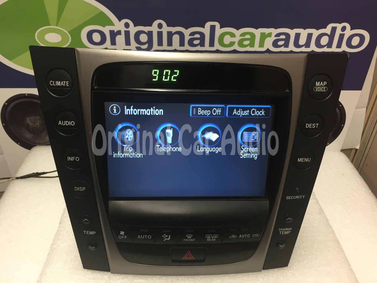 2007 Lexus GS450H Navigation GPS CD Radio Display Information Screen OEM Climate Control