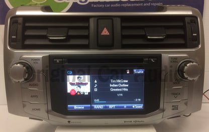New Screen 2014 2015 2016 Toyota 4Runner OEM Navigation GPS LCD Touch Screen Bluetooth HD XM Radio AM FM 510139