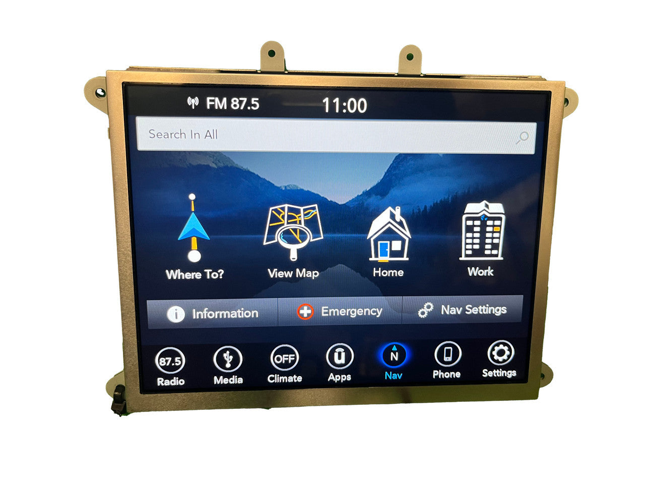 Refurbished 2018 - 2022 Jeep Grand Cherokee OEM AM FM Display Screen
