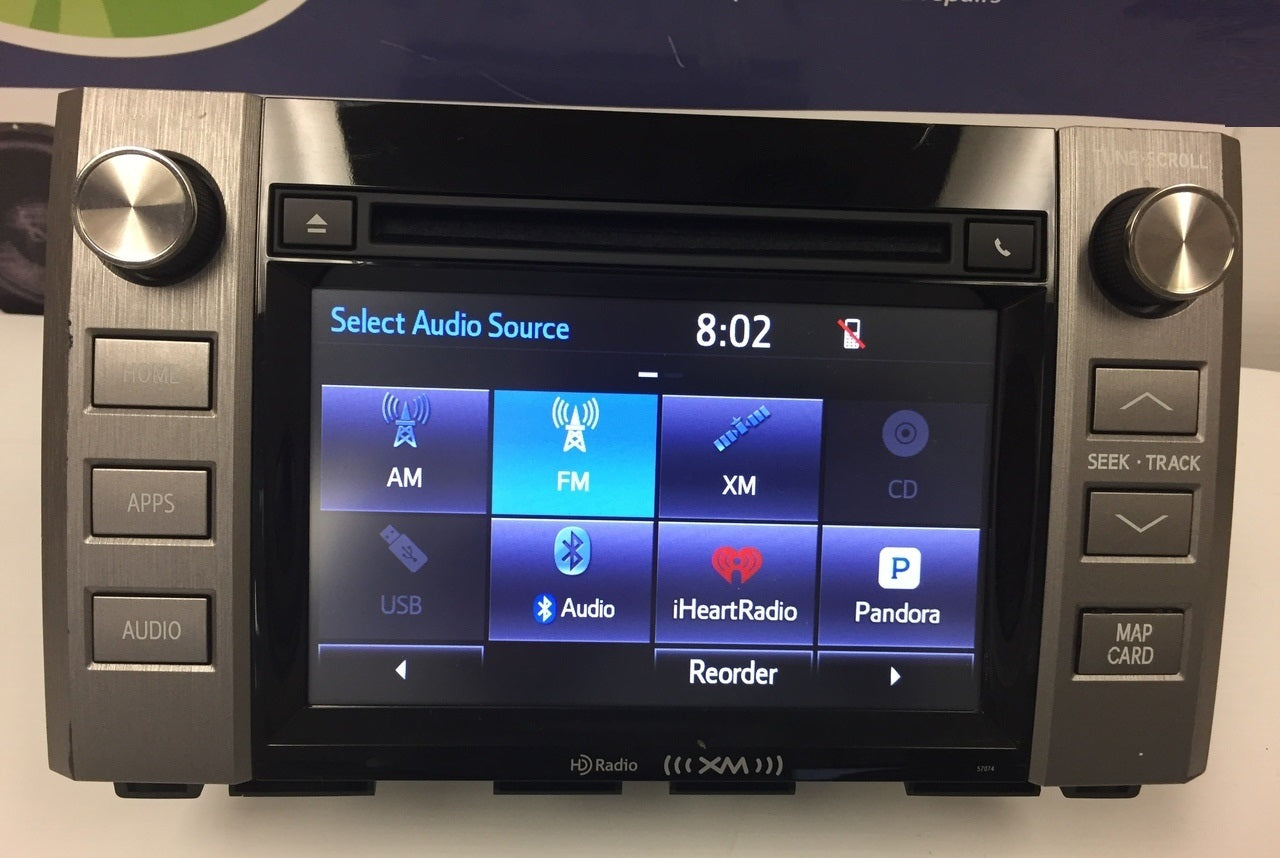 2014 2015 TOYOTA TUNDRA OEM Radio CD Player GPS NAVIGATION XM BLUETOOTH Touch Screen 57074, 510119, 57073