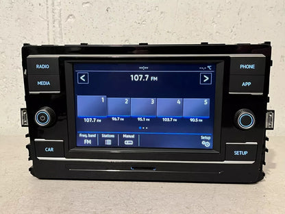 2018 - 2019 Volkswagen Tiguan OEM APP Touch Screen Display AM FM Radio Receiver