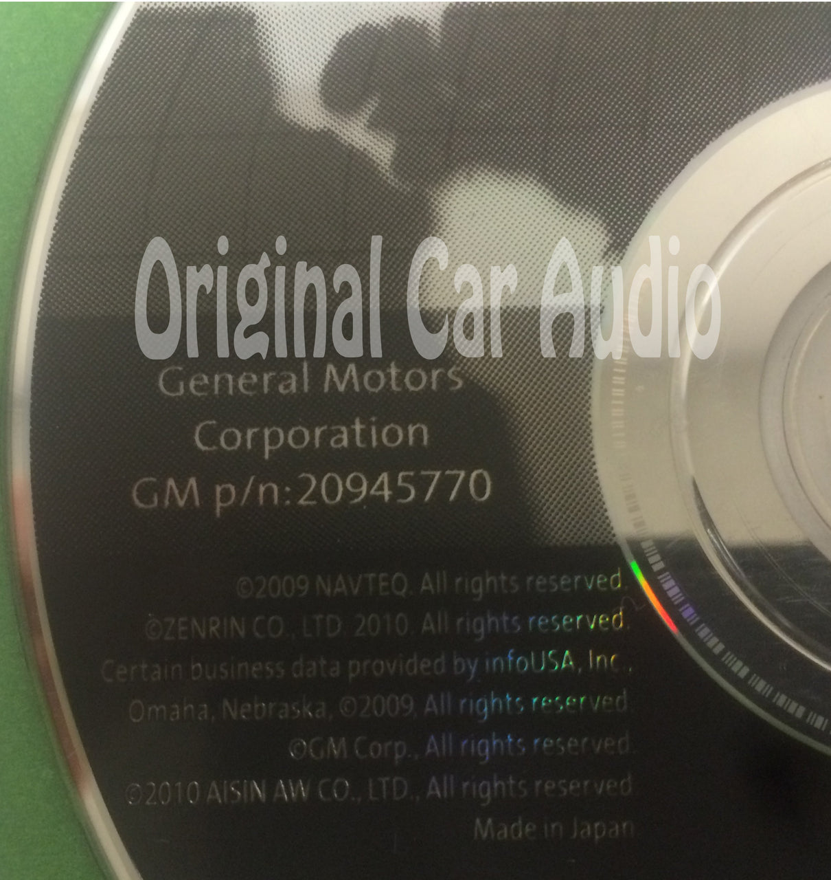 GM Satellite Navigation System CD 20945770 Version 9.3