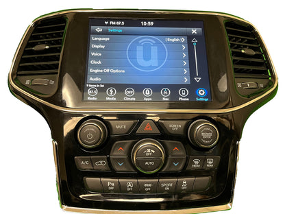 Refurbished 2019 - 2022 Jeep GRAND CHEROKEE 8.4" Nav Screen Climate Control Panel Uconnect