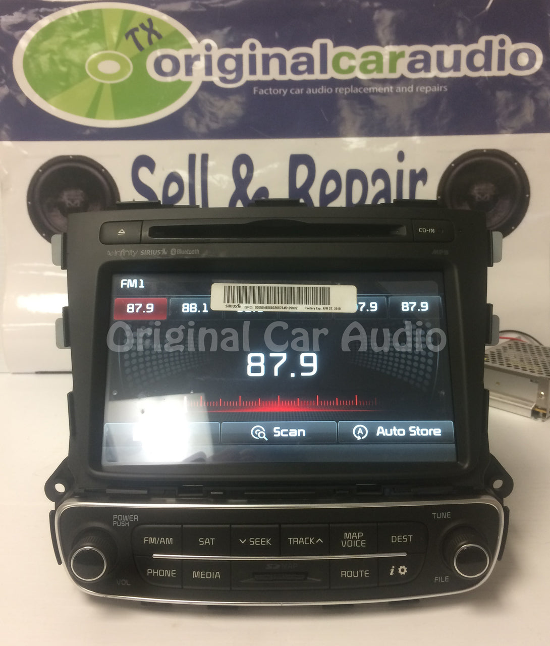 2014 2015 Kia Sorento OEM Infinity Navigation CD MP3 Sirius Bluetooth Radio Receiver