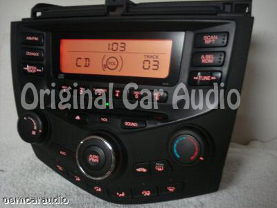2003 - 2007 Honda Accord Radio and CD  Player LX 2DR 2AA1 Ho2AA1
