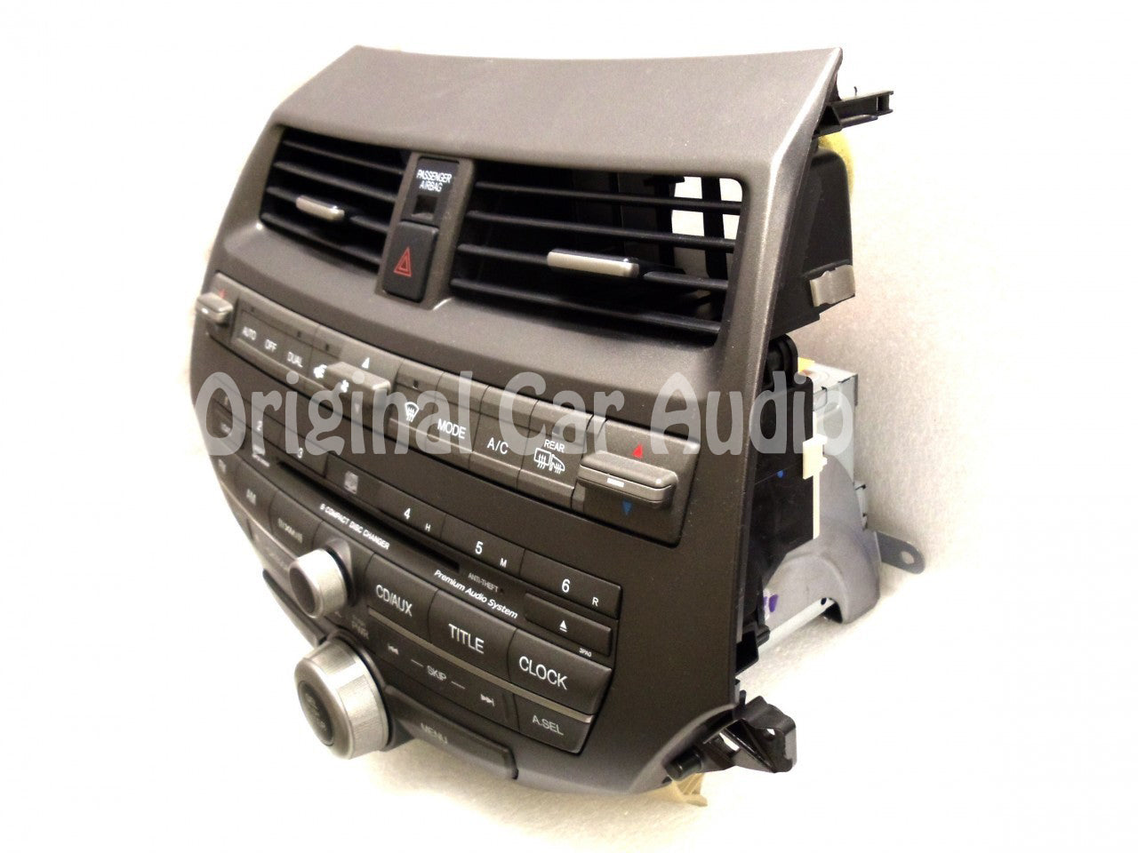 HONDA ACCORD Radio Stereo 6 Disc Changer CD Player 3PA0 XM Satellite 2008 2009 2010 2011 2012 w/Trim & AC
