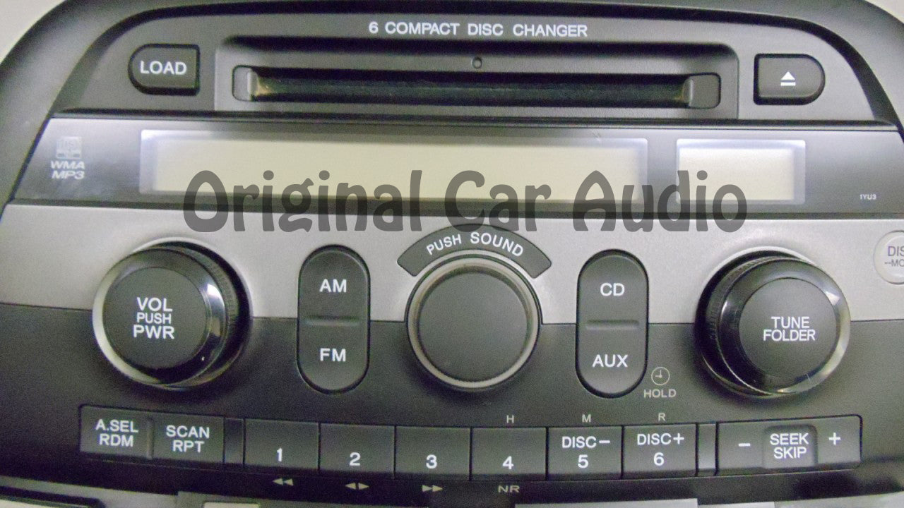 08 09 2010 Honda ODYSSEY Radio MP3 AUX 6 DISC CD PLAYER 1YU3 Ho1YU3
