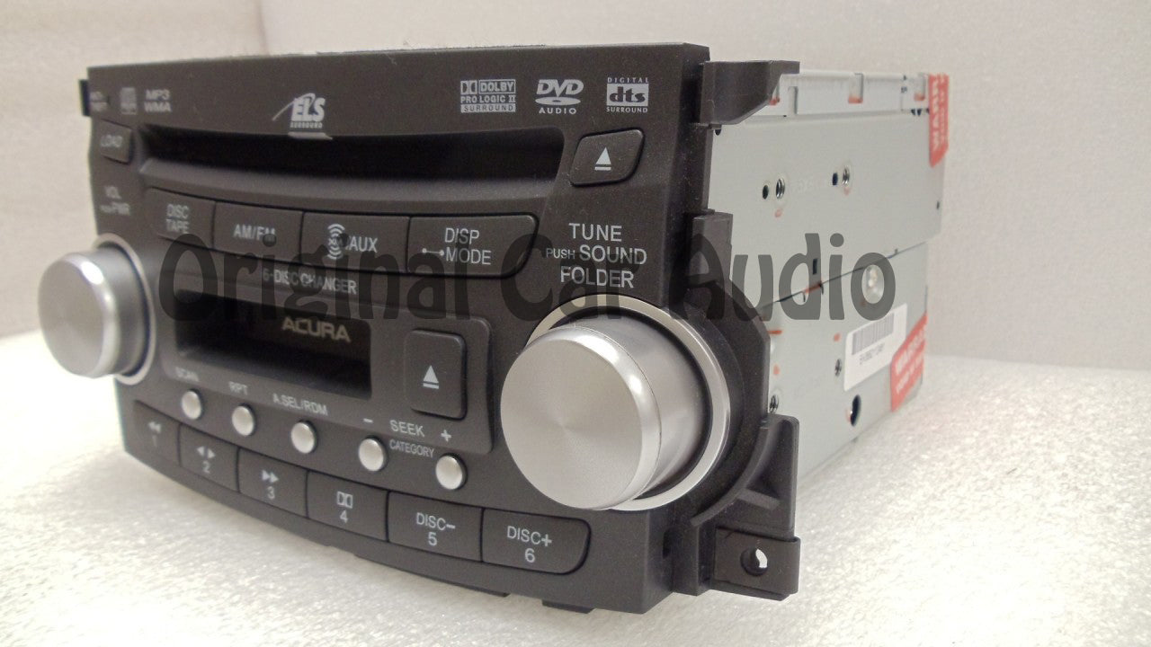 2007 2008 Acura TL Radio Tape MP3 AUX DVD & 6 CD Player NAVIGATION 1TB4
