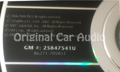 GM Satellite Navigation System CD 25847541 or 25847541U