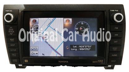 E7026 2013 2014 TOYOTA Tundra Sequoia JBL Navigation GPS CD Player HD Gracenote Bluetooth Satellite AM FM