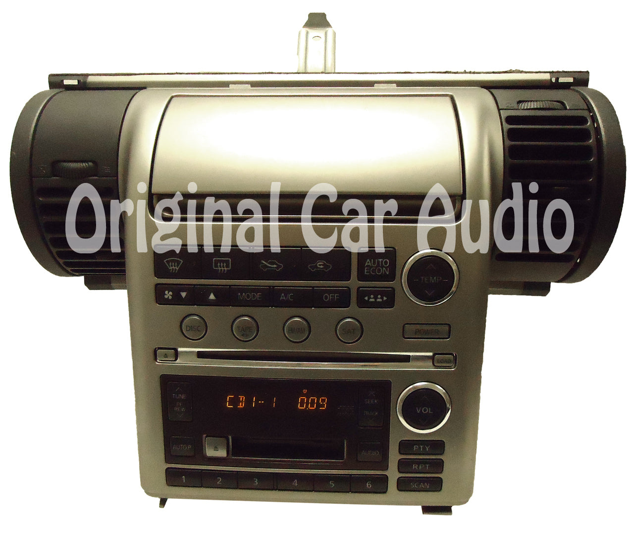 2003 2004 Infinity G35 Bose Radio 6 Disc Changer CD Tape Player SILVER