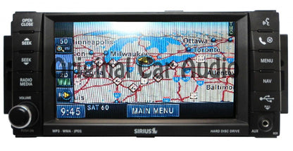 07 08 09 10 Chrysler Jeep Dodge Navigation Radio CD, MP3 and DVD Player RER 2007 2008 2009 2010