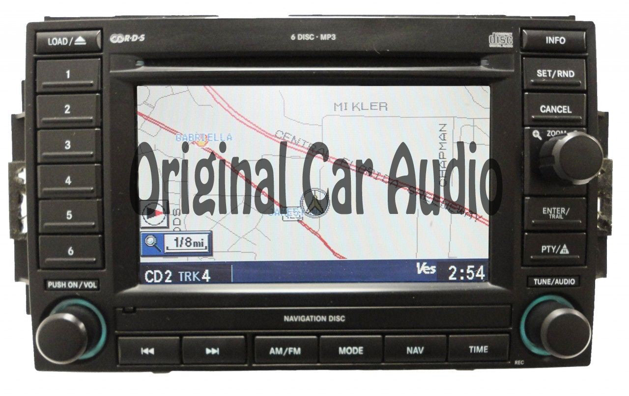 Dodge Chysler Jeep Navigation Radio 6 Disc CD Changer Stereo REC