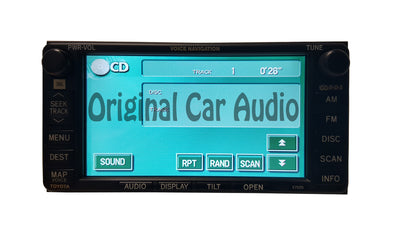 Toyota Navigation GPS System Radio 4 Disc CD Changer E7005